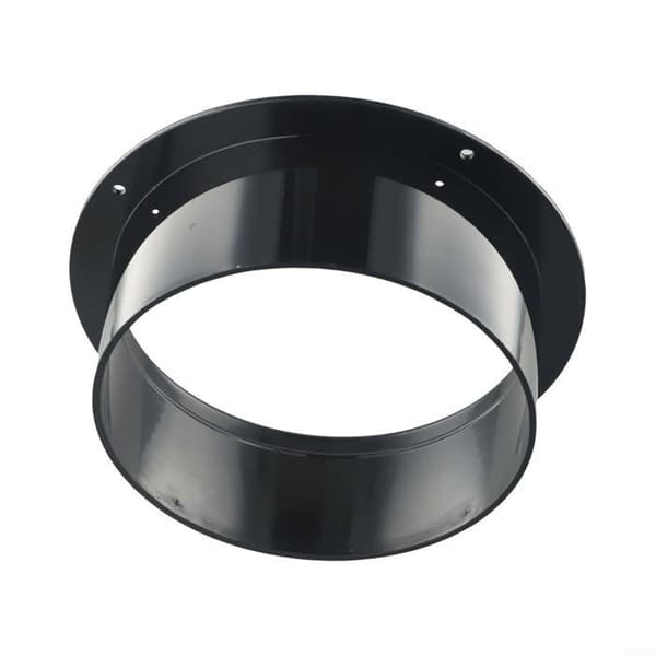 150 mm röranslutning - Svart - ABS - Väggfläns