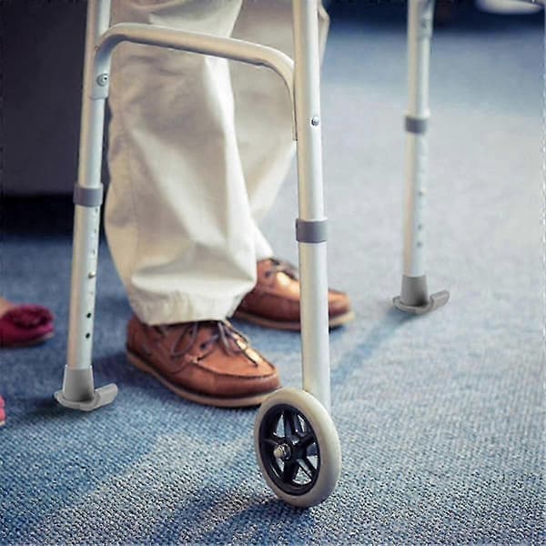 Ersättningsglid för rollator i kraftigt 4-delars set för rollatorfötter
