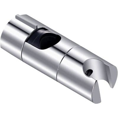 Duschhållare, 18-25 mm justerbar diameter, krom + ABS-design Duschhuvudhållare, lämplig för duschstång