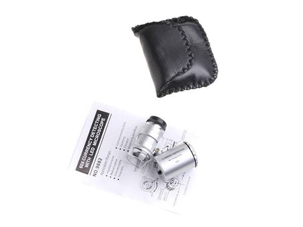 Magnifier / UV Microscope - 60x Magnification & Lamp