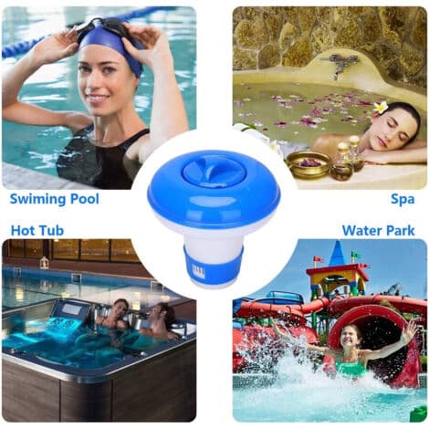 Flydende klordispenser til pools og spabade 017051