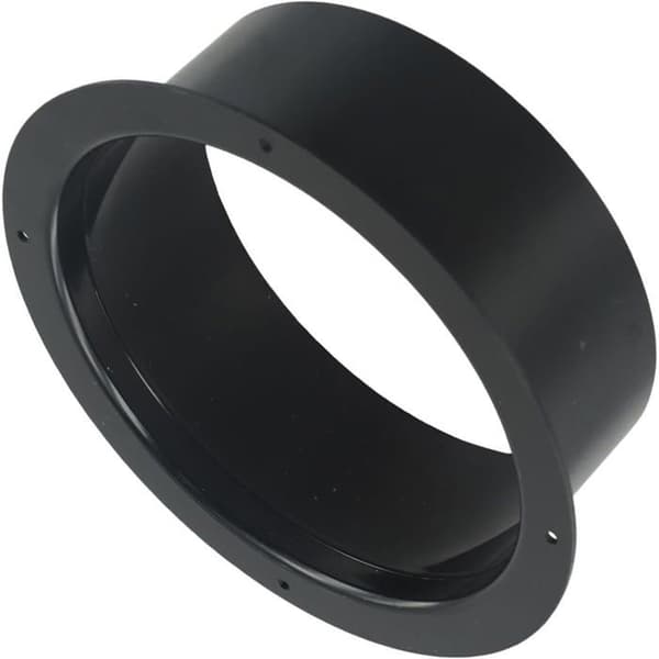 150 mm Rørforbindelse - Sort - ABS - Vægflange