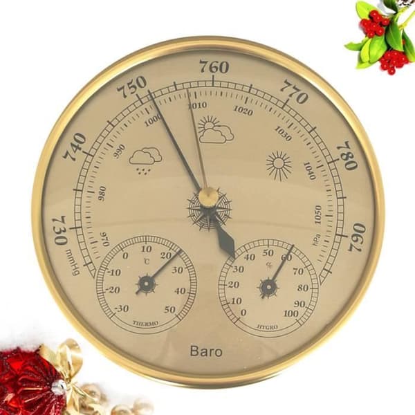 Værstasjon - 3 i 1 - Barometer - Termometer - Hygrometer