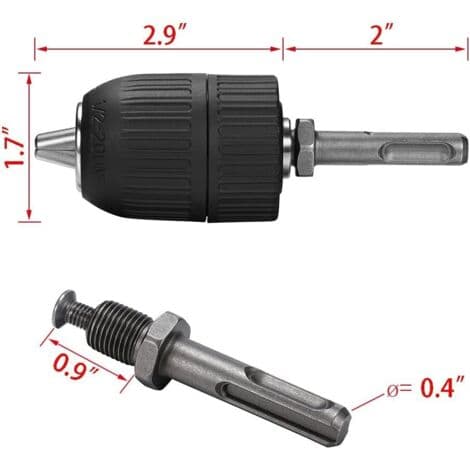 13 mm snabbkoppling självspännande chuck SDS-adapter för borrhammare