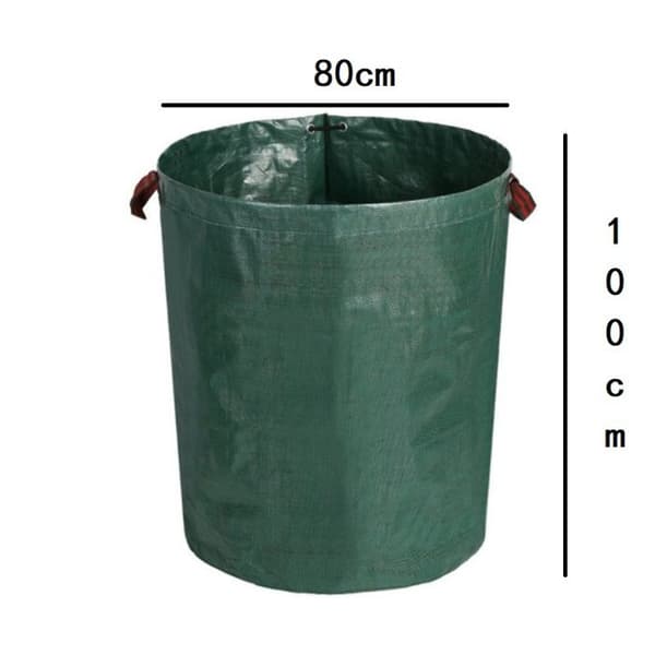 2x 500L 50kg haveposer, forstærkede, foldbare, vandafvisende stofaffaldsposer til haveaffald