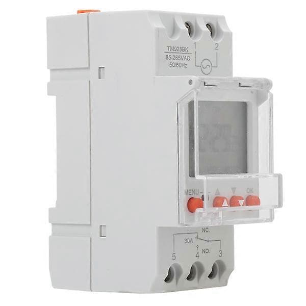 Tidsbryter 24 Timer Digital Analog Programmerbar LCD Bakgrunnsbelysning Din Skinne.