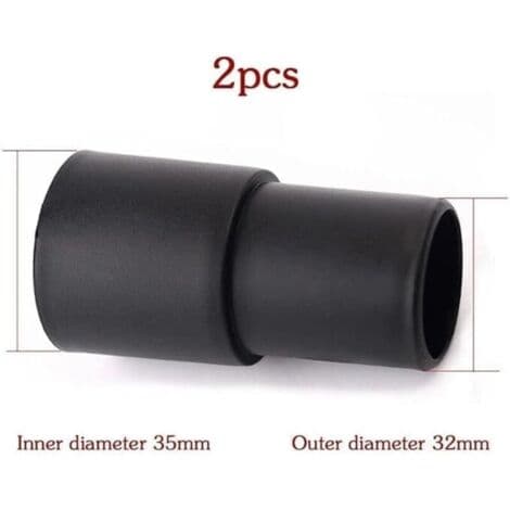 Universal dammsugarslangadapter (2-pack), 32 mm till 35 mm, och tillbehör.