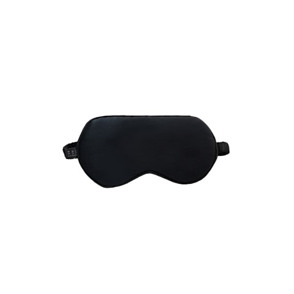 Sovemaske i 100 % silke Sort