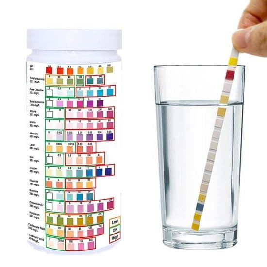 16-i-1 Dricksvattentestkit - Hårdhetstestkit, Kranvatten- och Brunsvattenteststickor