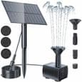 Solar springvandspumpe - 15W - 150 L/t - 4 dyser