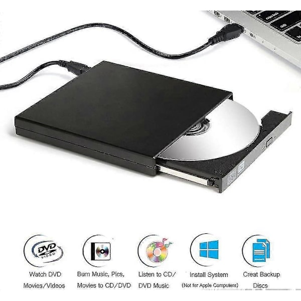 2025 Nyt eksternt dvd-drev med cd-brænder (kombination), USB-interface