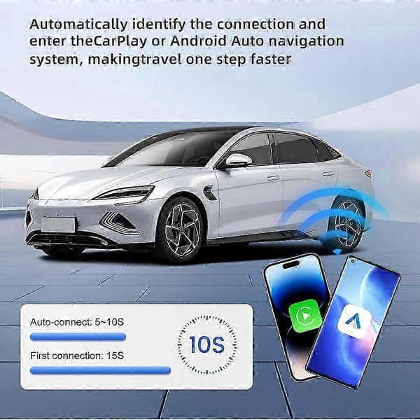 CARLINKIT CPC200-MINI Ultra3 Kablet CarPlay Android Auto Trådløs Opgraderingsadapter USB-dongle til køretøjer