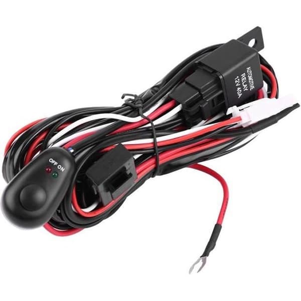 Lanqi 180W bilstrømbryter og ledningsnettsett for LED-lysstang (#1)