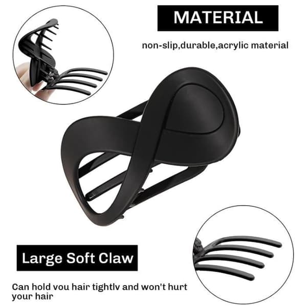 Hårklämmor - Ej specificerat - 4 delar - Halkfria - Geometriska - Hög kvalitet