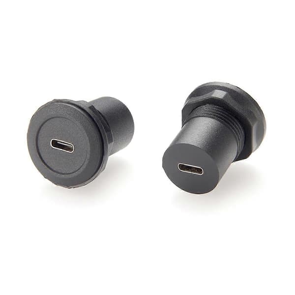 22mm USB-stik USB C-stik til USB C-stik Rund Panelmonteringsadapter