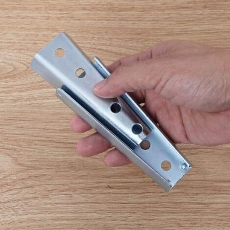2 par 12 cm sengegavlspanel vægmonteringsbeslag, snap-on hængende møbelforbindelse, metal sektionssofaforbindelse til sofa, seng
