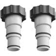 Slangeadapter, kraftig PVC-adapter, kompatibel med pumper, 2 stk.