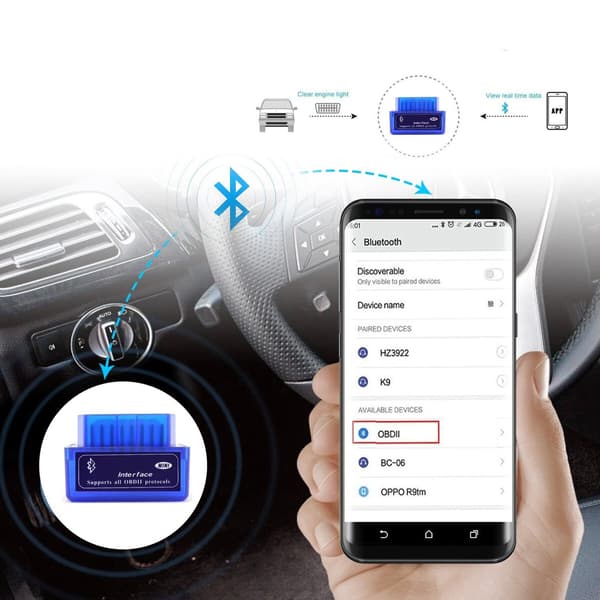 OBDII fejlkodelæser - Bluetooth 2.0