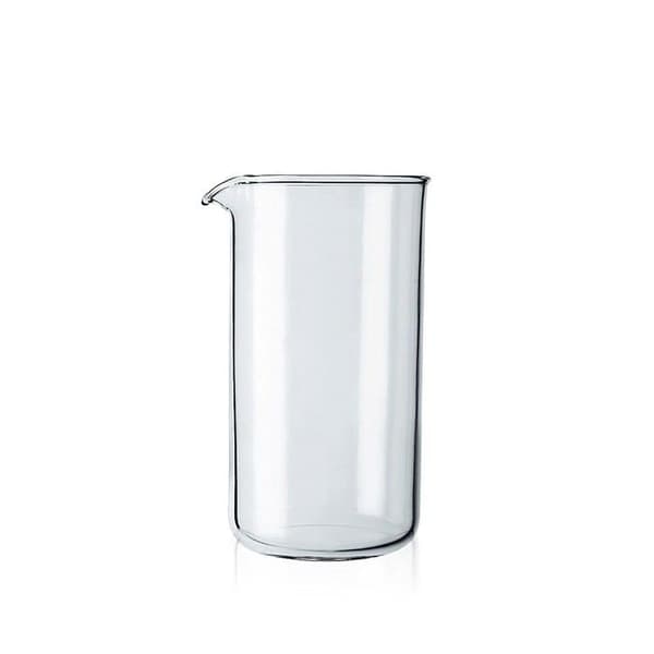 Erstatningsglas til stempelkande, glas – Transparent (Kapacitet: tre kopper, 0,35 L, 12 oz)