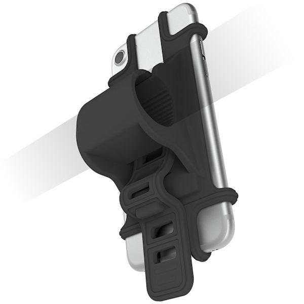 Mobilholder til cykel/e-scooter/barnevogn Sort