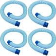 Zodiac MX6 MX8 Sæt med 4 Twist Lock Slangedele, 4 x 1m, til Hydrauliske Poolrensningsrobotter, Blå