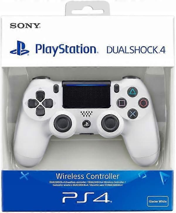 2025 Officiel Sony PlayStation PS4 DualShock 4 V2 trådløs controller – Hvid