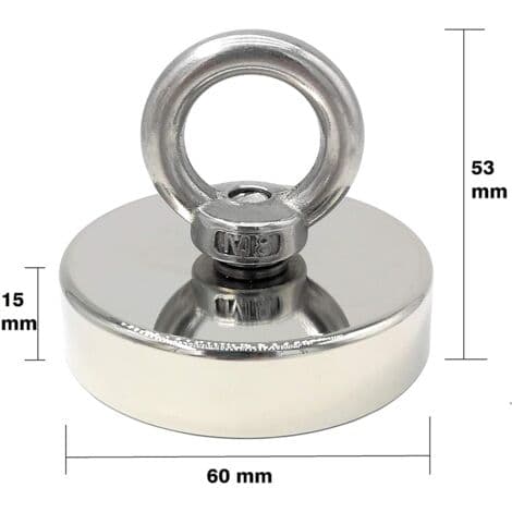 140 kg neodymmagnet, 60 mm diameter