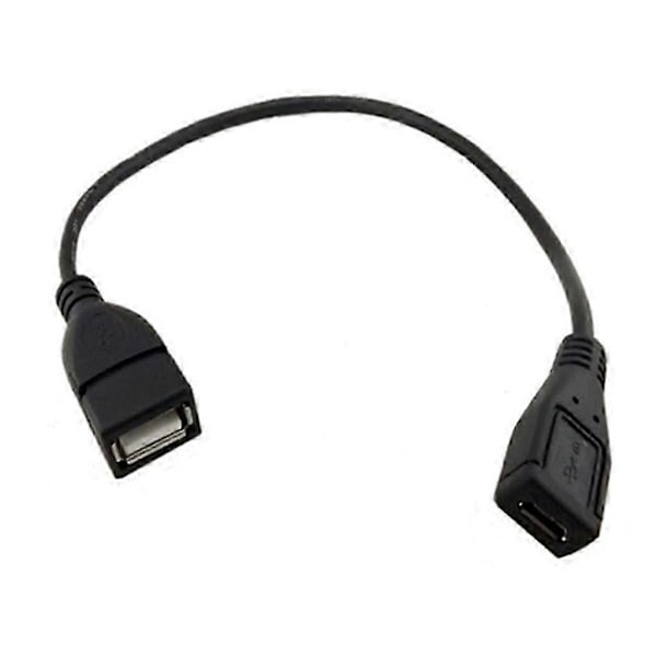 Micro USB Hona till USB 2.0 Hona Dataöverföringsadapterkabel för Telefoner