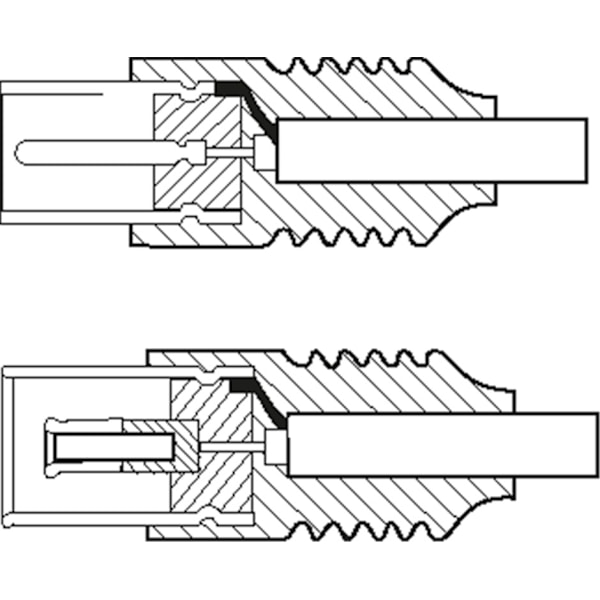 Antennekabel (<70 dB), dobbeltskjermet