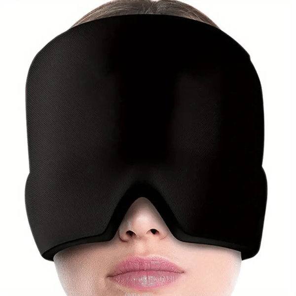 Cooling Cap - Cooling Gel Mask for Headache/Migraine Black