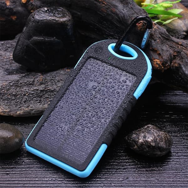 Powerbank 5000 mAh - vanntett - blå