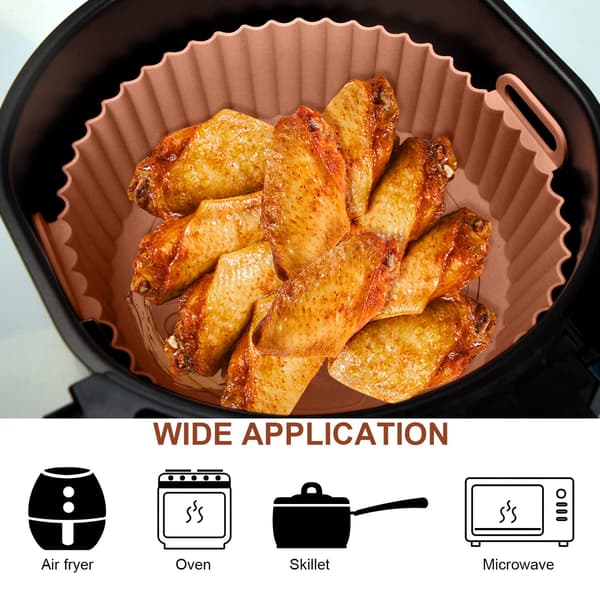 Airfryer silikonskål Brun 3,6-7,2 l