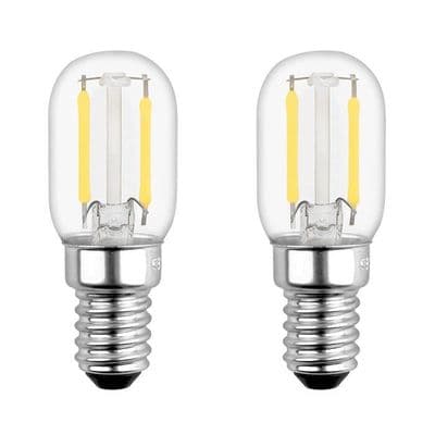 E14 T22 LED-glödlampa - 1W - 100LM - Kallvit 6000K - 2-pack