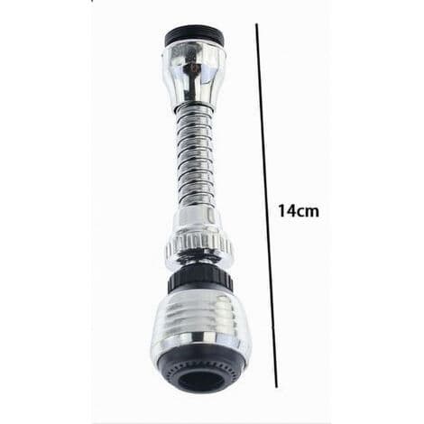 Køkkenarmatur luftblander Krom Sort Fleksibel Drejelig 14cm 87158