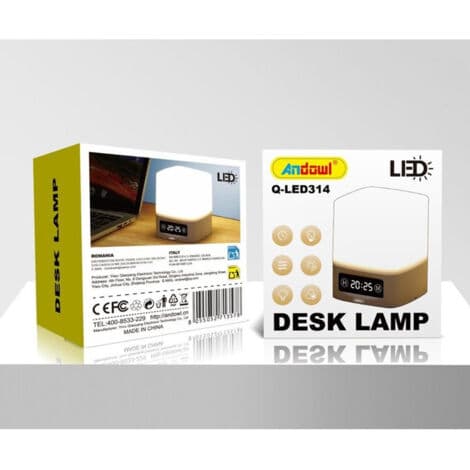 Modern Elegant LED-bordslampa med nattdisplay Q-led314