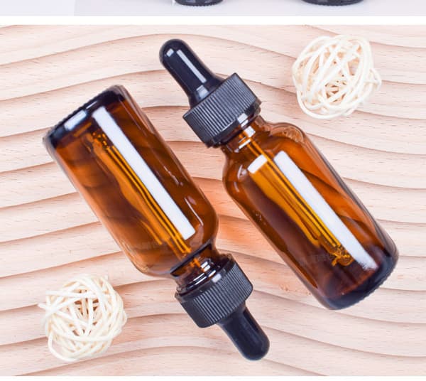Refillable Dropper Bottle with Pipette Brown 15 ml