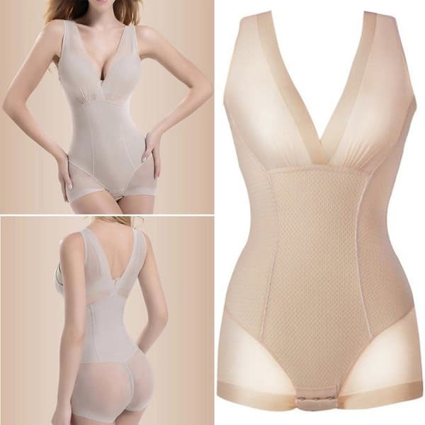 Shapewear Kroppsformende Undertøy, Beige - Størrelse L