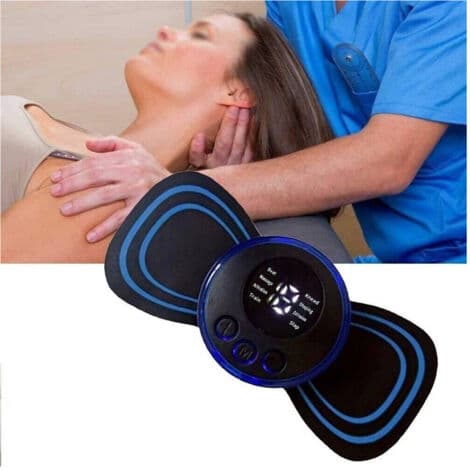 Mini bærbar elektro-stimulator for nakken