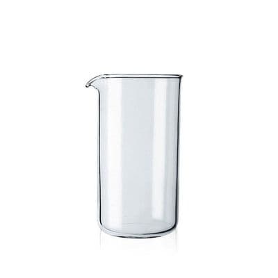 Erstatningsglas til stempelkande, glas – Transparent (Kapacitet: tre kopper, 0,35 L, 12 oz)