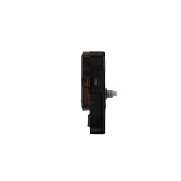 Silent Quartz Clock Movement with Silver Hands - 23mm Shaft, 16mm Thread - Accurate Timekeeping