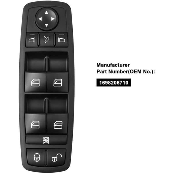 Rudehejsknap til Mercedes B-klasse 1698206710, foldbart sidespejlsafbryder