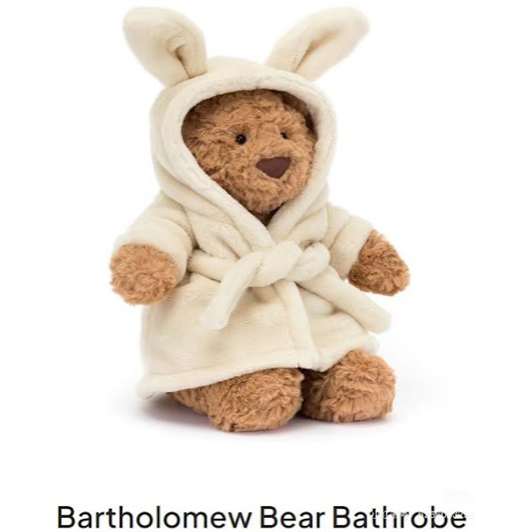 Jellycat Kosedyr Bartholomew Bear Badekåpe