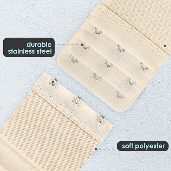 Bra Extenders 2 Different Widths 5 Colors - 10 pcs