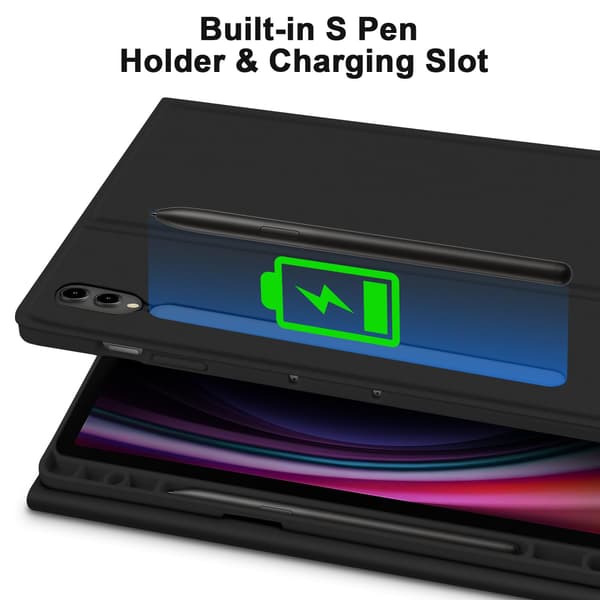 Protective Case with Keyboard for Samsung Galaxy Tab S7 FE 5G 12.4