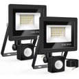20W Utendørs LED Flomlys (24 LED-er) - Bevegelsessensor - IP65 Vanntett - 6500K (Kald Hvit)