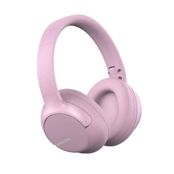 Sammenfoldelige HiFi Bluetooth Hovedtelefoner - Bluetooth 5.1 - Indbygget Mikrofon - Pink