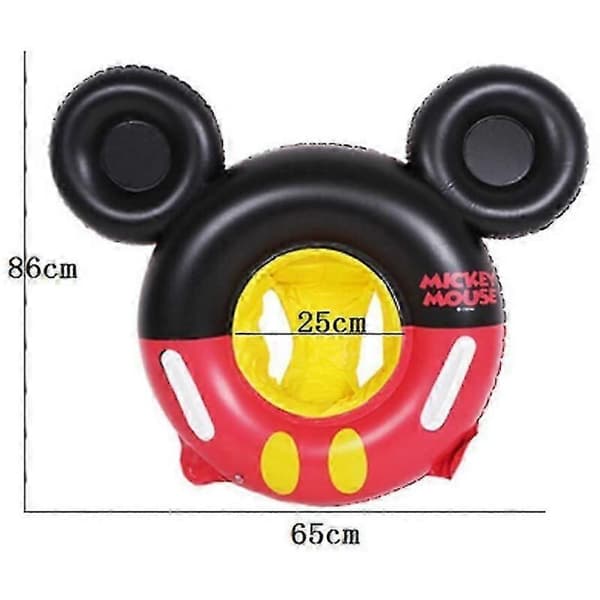 Mickey Mouse oppustelig pool-flyder til børn og babyer. Rund flydende pool