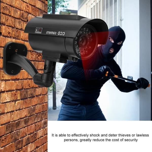 HB058 Attrapp säkerhetskamera - Soldriven - Vattentät - Realistisk