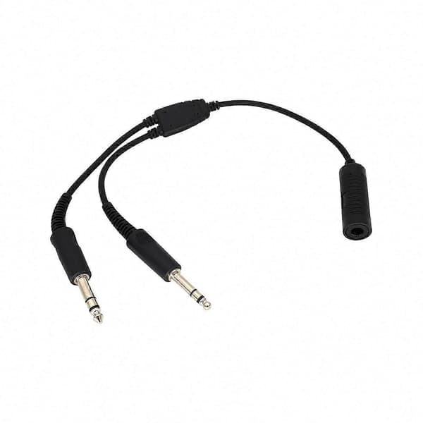 Airbus Headset Adapter 7.1mm til GA Dual Plug Kabel til Aviation Hovedtelefoner