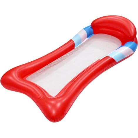 Oppustelig flydende seng. Pool solseng flyder - Oppustelig foldbar liggestol flyder.